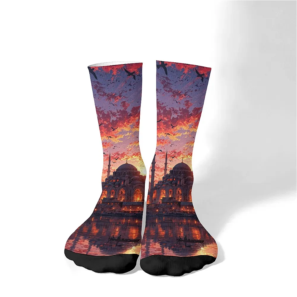 

Новинка мужских носков, носки экипажа, интересные комиксы, удобные и дышащие, повседневные в стиле ретро, лучший подарок для мужчин.