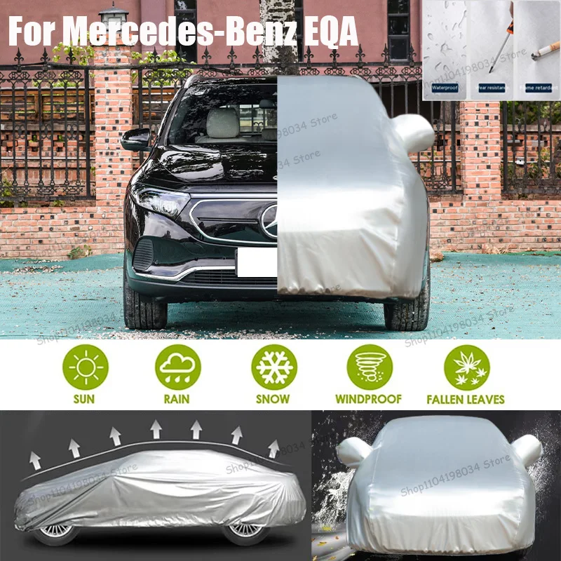 

For Mercedes-Benz EQA Auto parts Anti snow Anti dust Sunscreen Anti-uv Anti peeling paint And Anti Rainwater 210t car cover