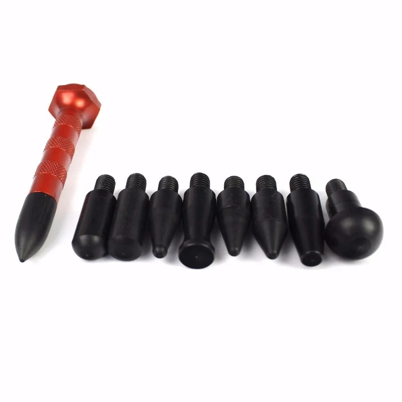 Car Dent Removal Tools Paintless Dent Removal Tap Down Dent Remover Double Head Rubber Hammer Auto Repair Tool