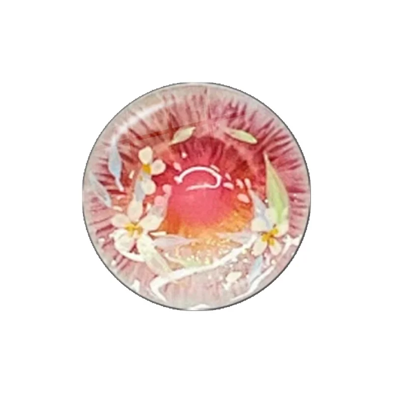New 10pcs Round Glass 12MM-30MM Glass Dragon Cat Eyes Cabochon Charms Accessory DIY Blythe Doll Eyes Pattern Crafts