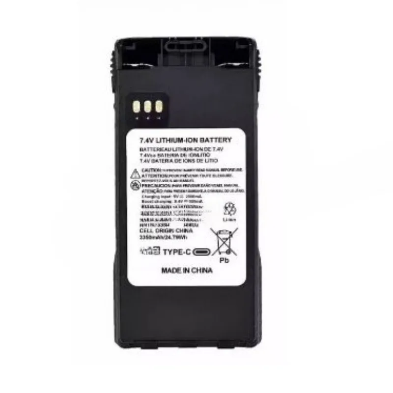 New 7.4V 3350mAh NNTN7335B Type-C USB Walkie-Talkie Battery for Motorola XTS1000 XTS1500 XTS2000 XTS2500 PR1500 MT1500 Radios