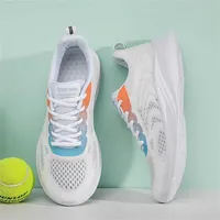 Without Heel Round Toe Brand Trainers Walking Women Running Shoes 2024 Summer Breathable Sneakers Sport Hand Made Resale