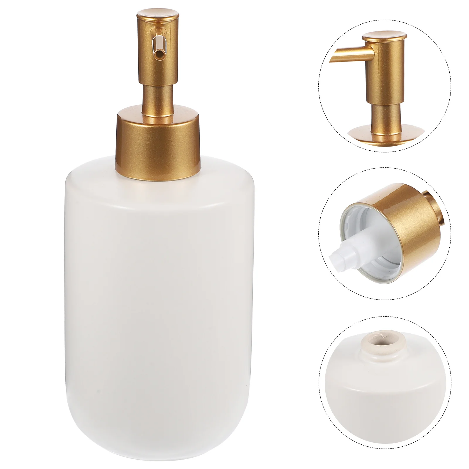 

Large Capacity Refillable Soap Dispenser 500Ml Manual Pump Bottle for Shampoo Conditioner Body Wash Lotion Dispenser Household