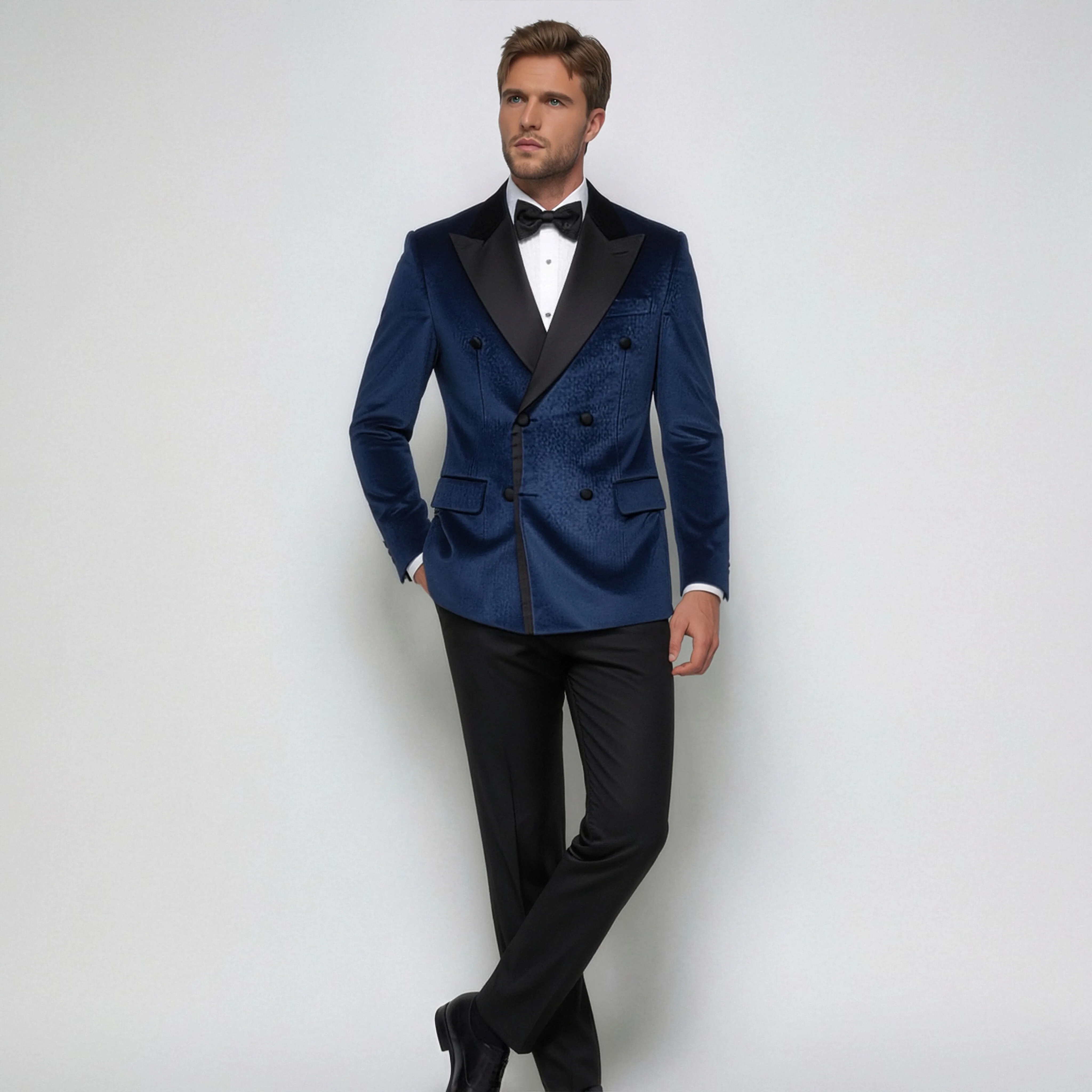 

OPEODLY Men's Slim Fit 3 Piece Tuxedo Suit One Button Blazer Jacket Vest Pants Set for Formal Wedding And Business Occasions