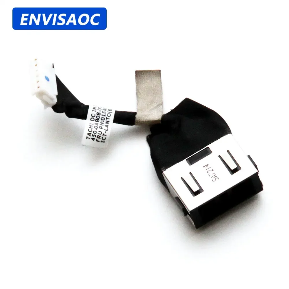 Conector de alimentación DC con cable para portátil Lenovo Thinkpad T570 T51S T580 P52S P51S, Cable flexible de carga de DC-IN