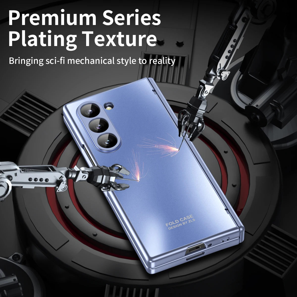 For Samsung Galaxy Z Fold 6 5 4 3 Case Luxury Skin Friendly Matte Folding All Inclusive with Tempered Film Shockproof Hard Cover