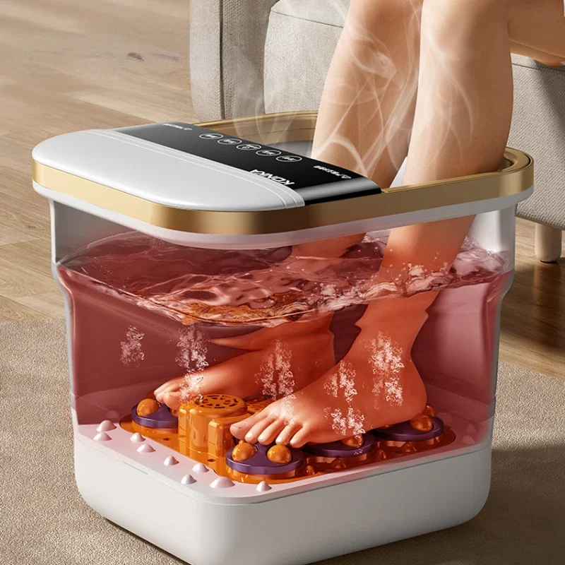 Heated Electric Folding Footbath - Ultimate Spa Experience with Constant Temperature Massage Automatic Wellness Solution