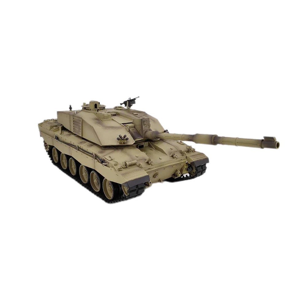 Coolbank Heng Long RC Précieux, Échelle 1/16, Armée Britannique Challenger II, Précieux Modèle Militaire RC, Tout Terrain, Jouets Tout-Terrain pour Garçons, 3908