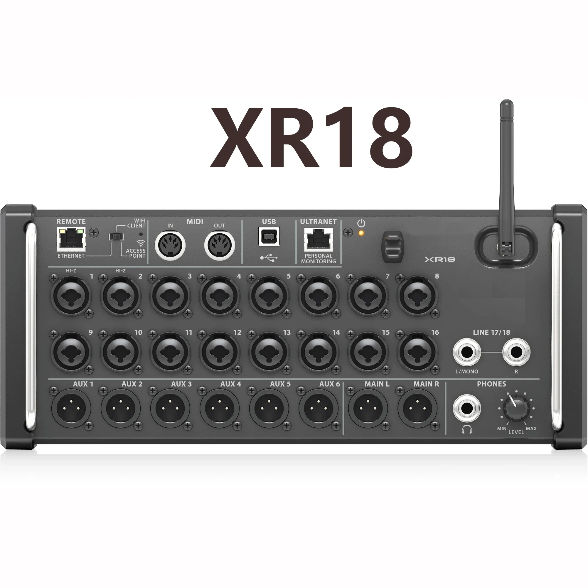 Paulkitson MR18 Ari 1:1 Professioneller Digitaler Audio-Mixer mit WLAN und USB, Multi-Track-Aufnahmekonsole für DJ-Studio, Live-Bühne und Karaoke – Detail 3