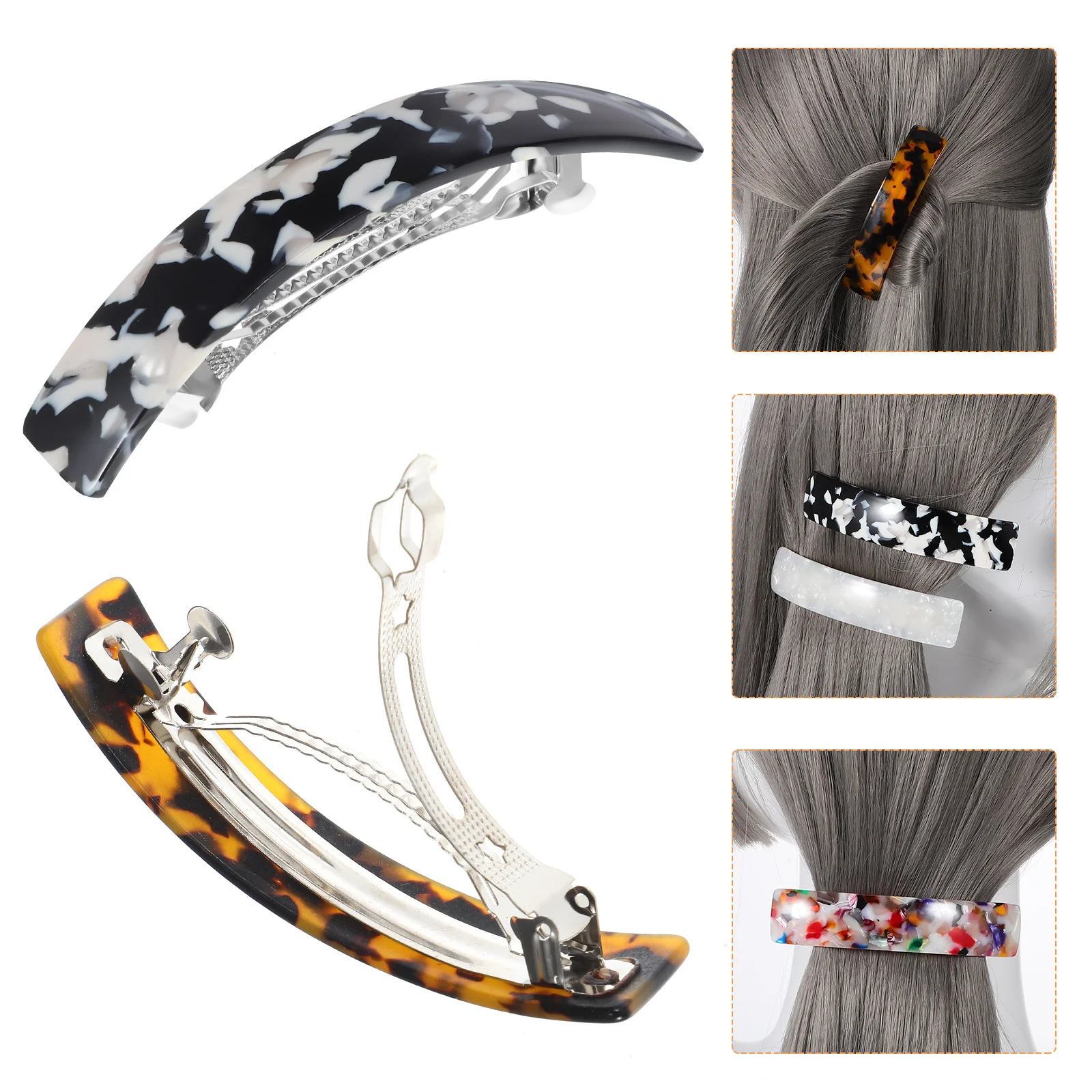 

6Pcs Women Hair Clips Spring Durable Acetate Vintage Hair Barrettes Hairpins for Girls Large Hairpin Women Hairpin