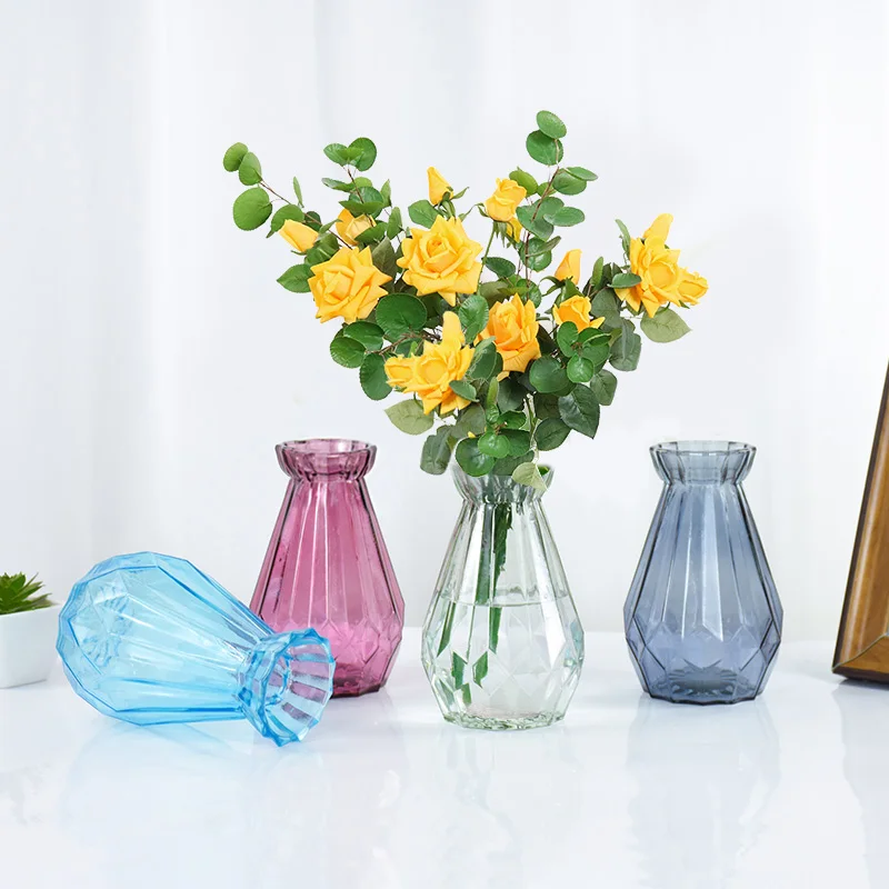 

Nordic Transparent Glass Vases For Plant Bottle Flower Vase Home Living Room Decoration Arrangement Flower Table Pot Vase Decor