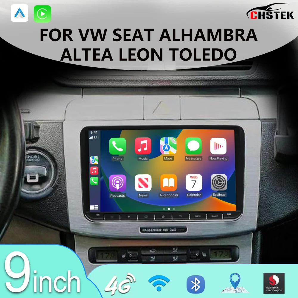 

CHSTEK Samochodowy Odtwarzacz Multimedialny For Volkswagen VW Passat B6 B7 Bezprzewodowy Carplay GPS Multimedia Systemy Stereo