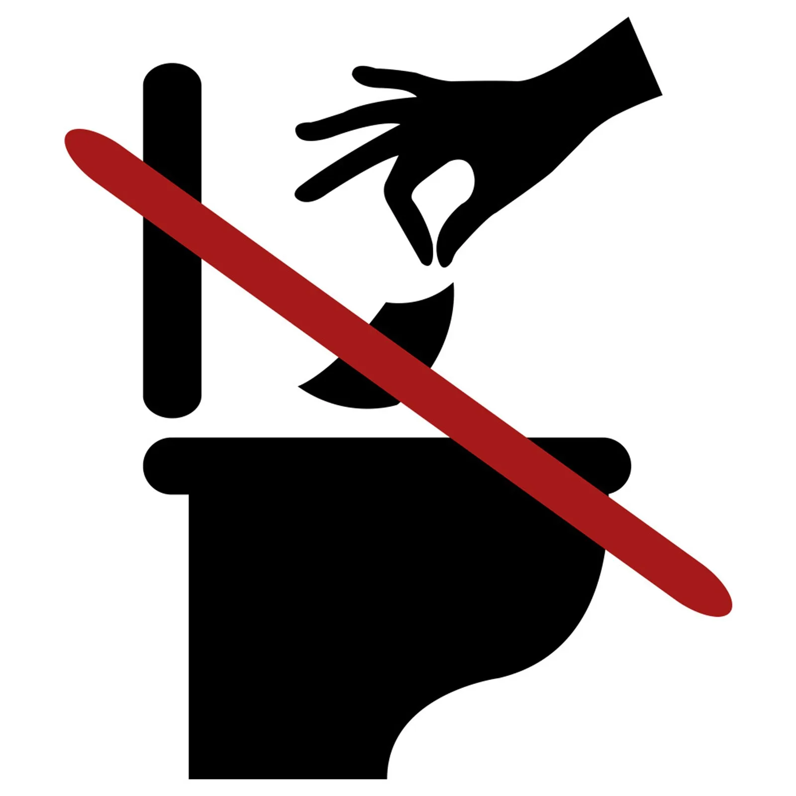 Warning signs Toilets are prohibited from throwing garbage Car stickers Schools Hospitals Factory toilet stickers PVC waterproof