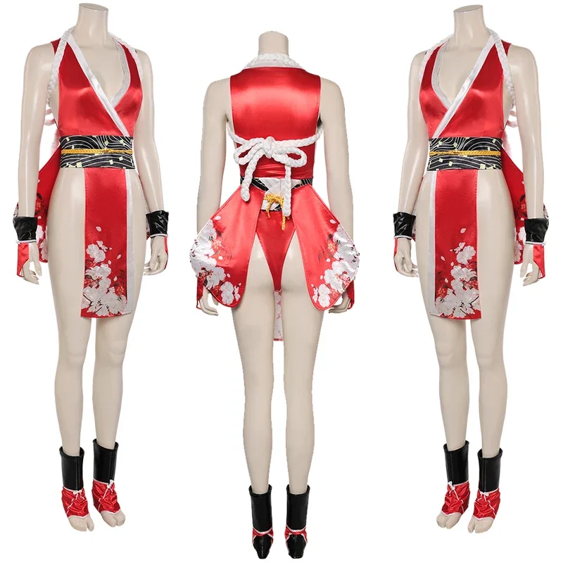 Nitara Mai Shiranui Cosplay fantasy game Mortal MMORPG disguise costume adult women Halloween wherein Fantasia clothes