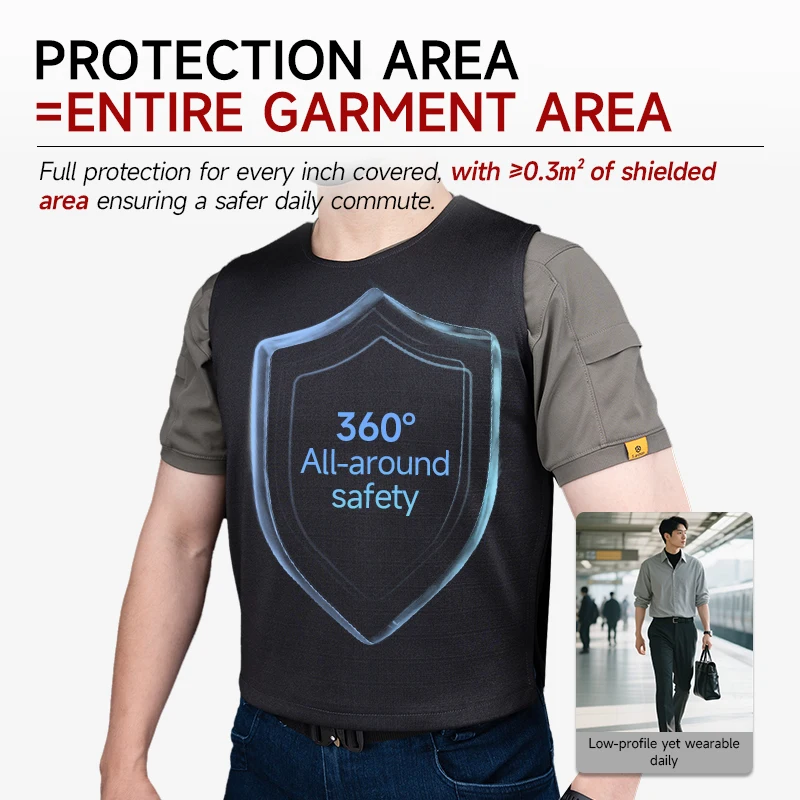 Anti stab suit, concealed tactical self-defense suit, anti slash, anti knife, anti cutting, flexible anti stab suit