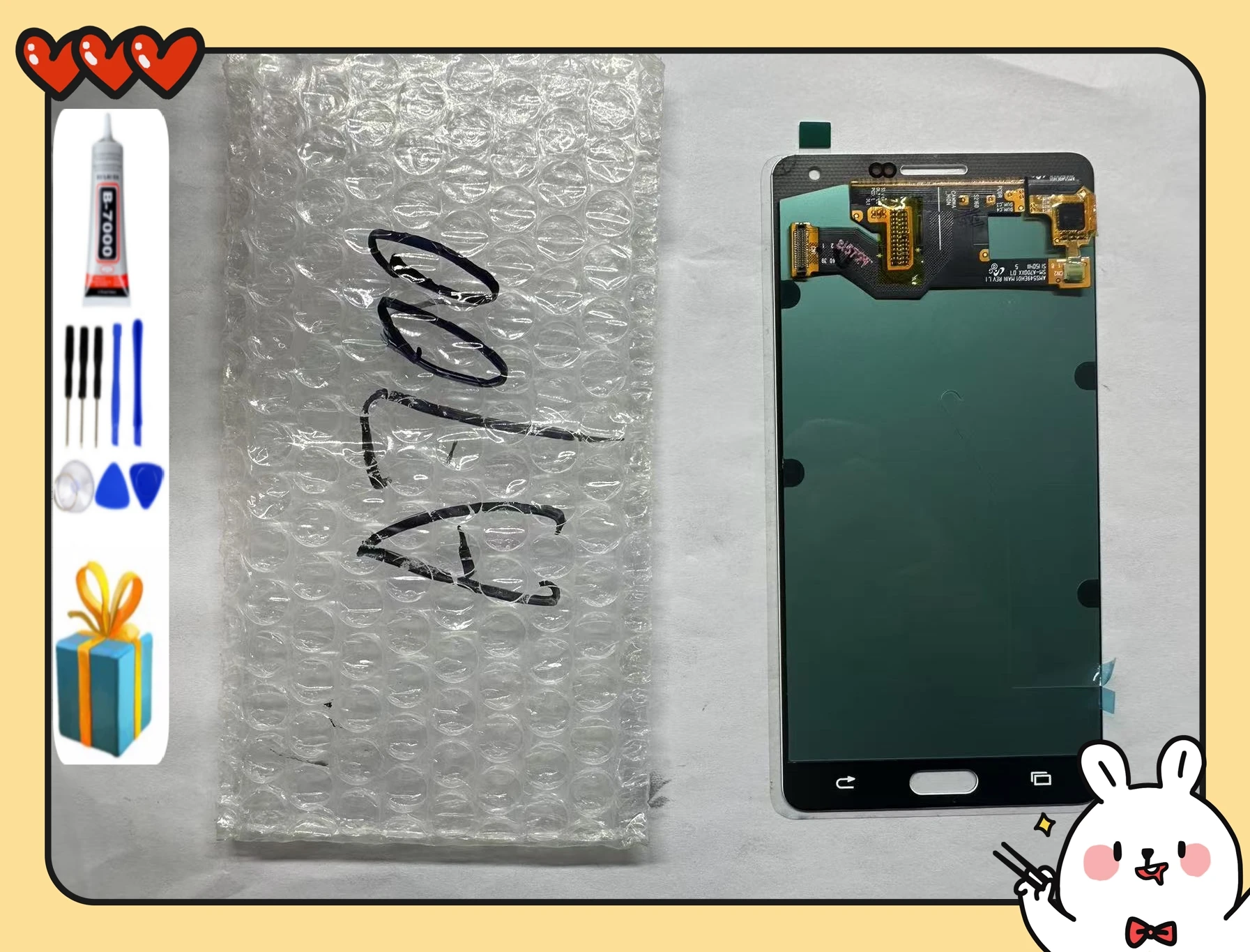 Test  AMOLED For Samsung Galaxy A7 2015 A700 LCD A7000 A700H A700F A700FD LCD Display Touch Screen Digitizer Assembly