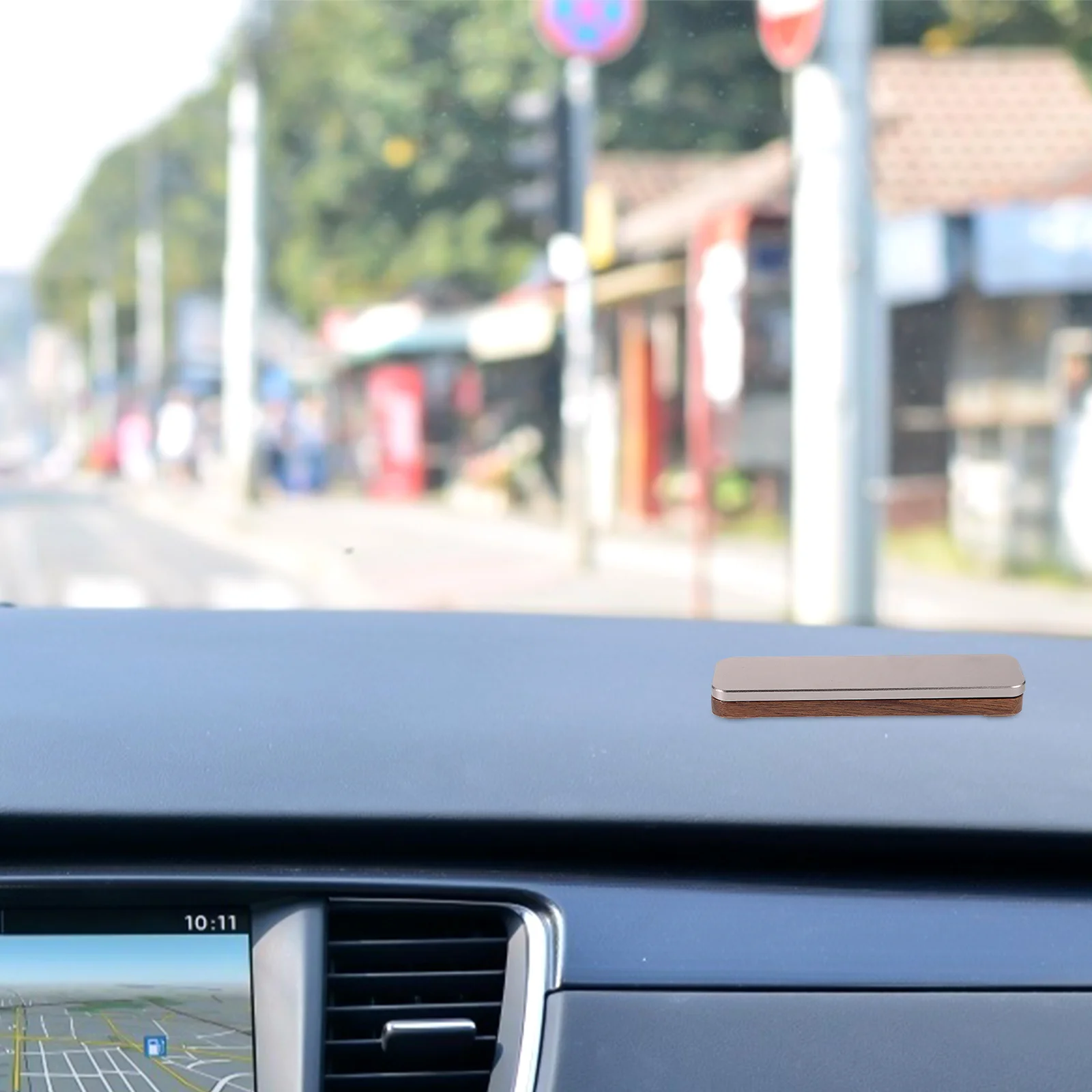 

Wooden Temporary Car Parking Phone Stylish Dashboard Decoration Easy Moving Car Contact Display Number Card