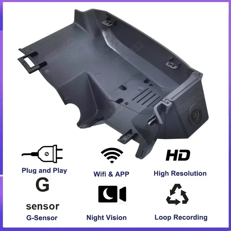 For Geely Tugella Xingyue FY11 Atlas Pro 2016 2017 2018 2019 2020 2021 2022  Plug and Play 4K 2160P / 2K 1600P Wifi Dashcam