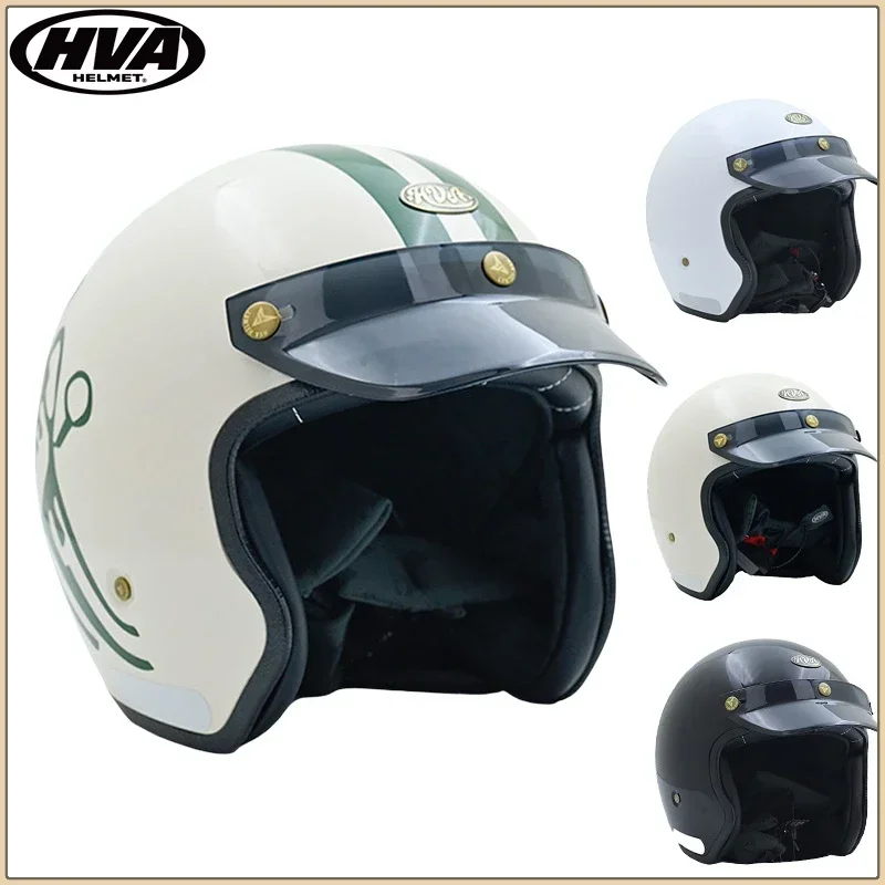 

2024 New Retro Motorcycle Helmet 3/4 Helmet for Men and Women Cycling Popular Electric Scooter Commuting Helmet