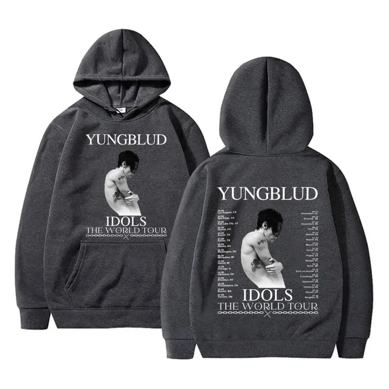 Limited Rocker Yungblud IDOLS The World Tour 2025 hooded men Hip Hop casual long-sleeved hoodie hoodie