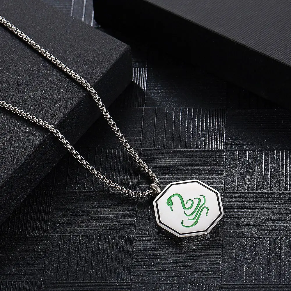 Naszyjnik Jackie Chan Adventures Zodiac Wisiorek Niszowy Hip Hop Punk Biżuteria Cosplay Anime Moda Kreskówka Akcesoria Rekwizyty Prezenty