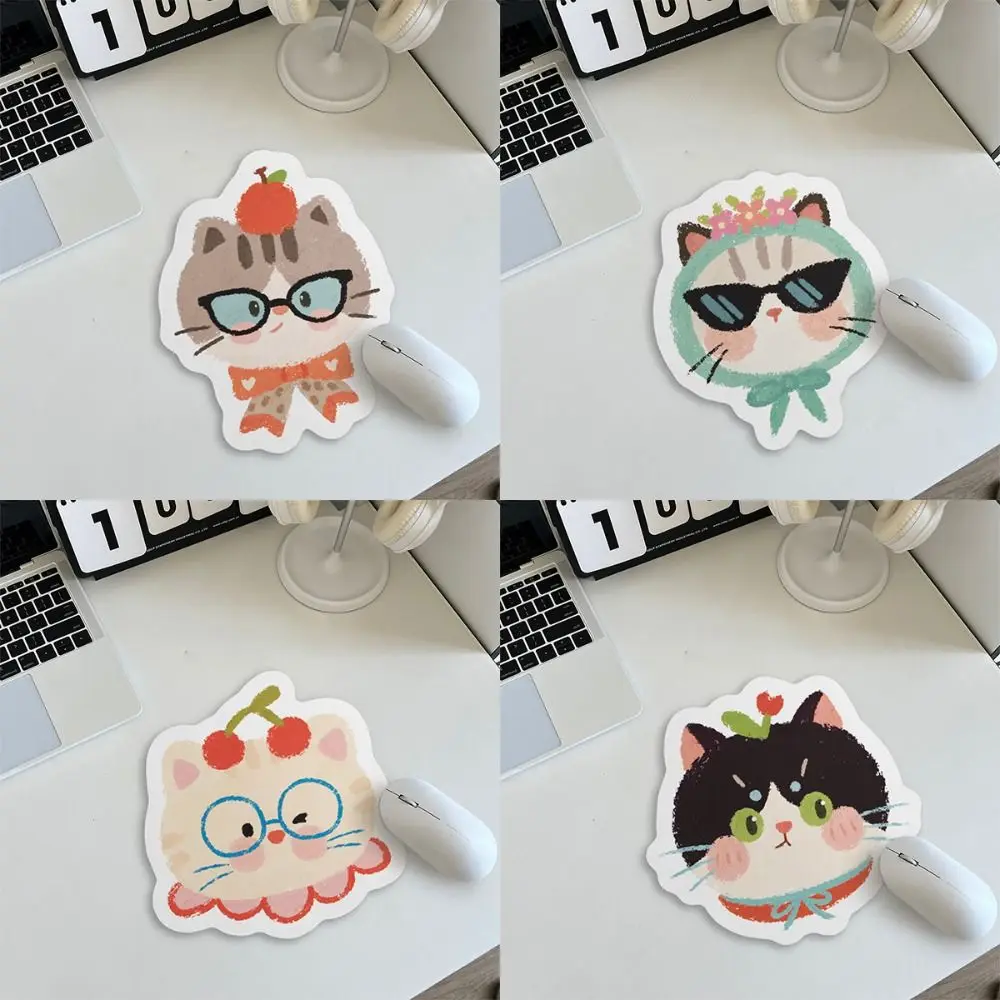 Creative Cute Cat Cute Mouse Pad Thickened Comfortable Cartoon Mouse Mat Anti-slip Natural Rubber Desk Cushion Universal