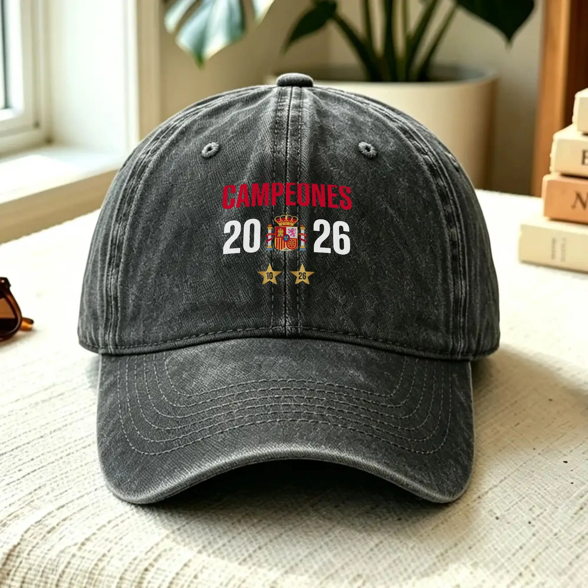 2026 Spain World Champion Two Stars Casual Baseball Cap For Men Women Summer Trucker Hat y2k Cool Sun Visor Baseball Caps