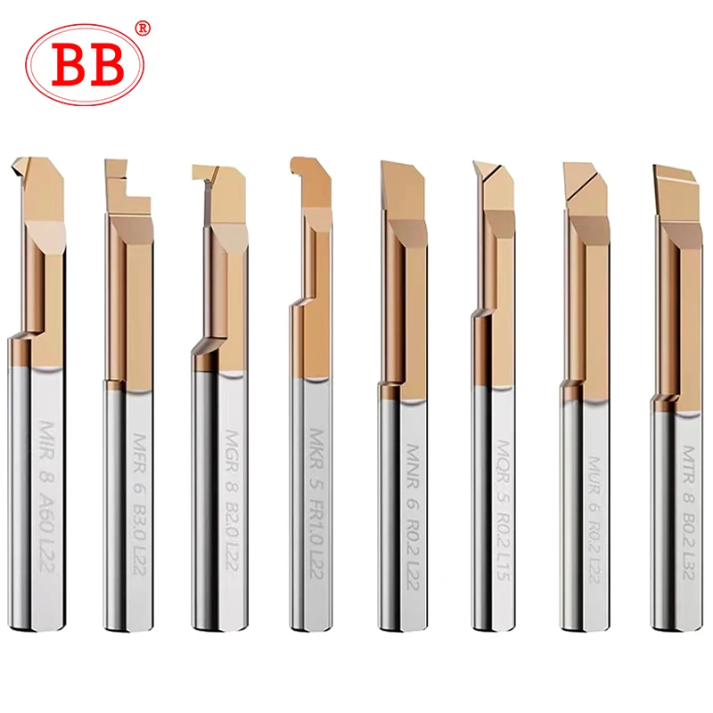 Carbide Boring Bar Miniatura Interna Turing Tool Copiando Pequeno Furo Cortador de Torno Sólido Mqr Mur Mpr Mnr mm bb