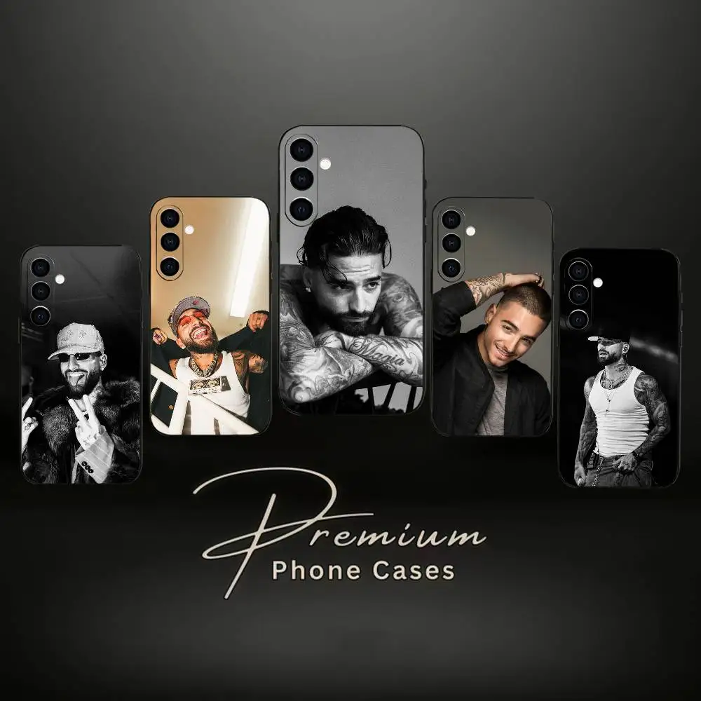 

M-Maluma P-Pelon Phone Case For Samsung Galaxy A73,A72,A71,A70,A53,A52,A51,Others Soft Black Cover
