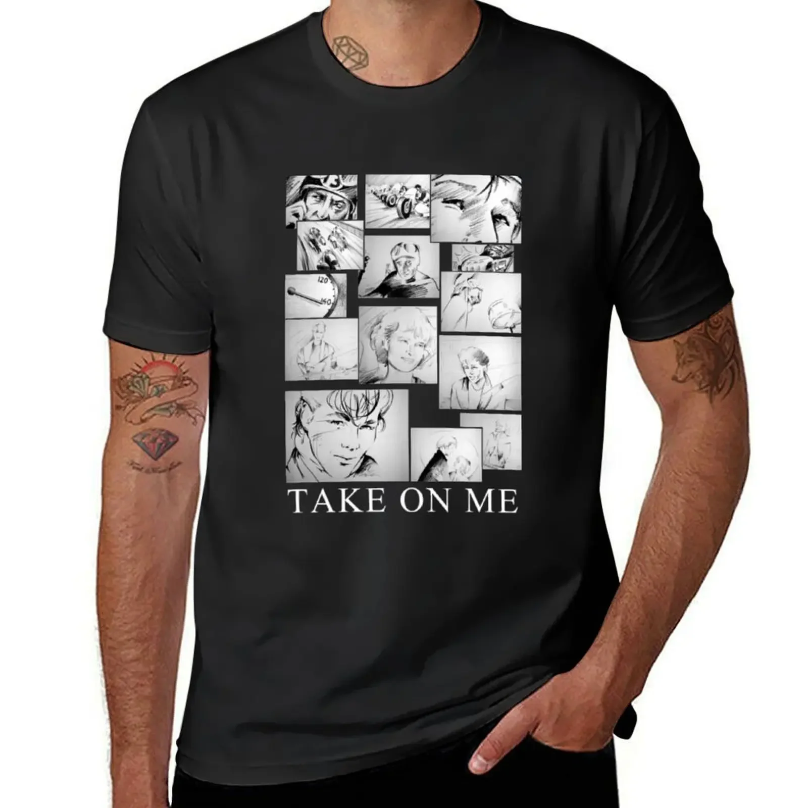 Take On Me T-Shirt plain sweat plus size tops graphic t shirt vintage mens graphic t-shirts pack