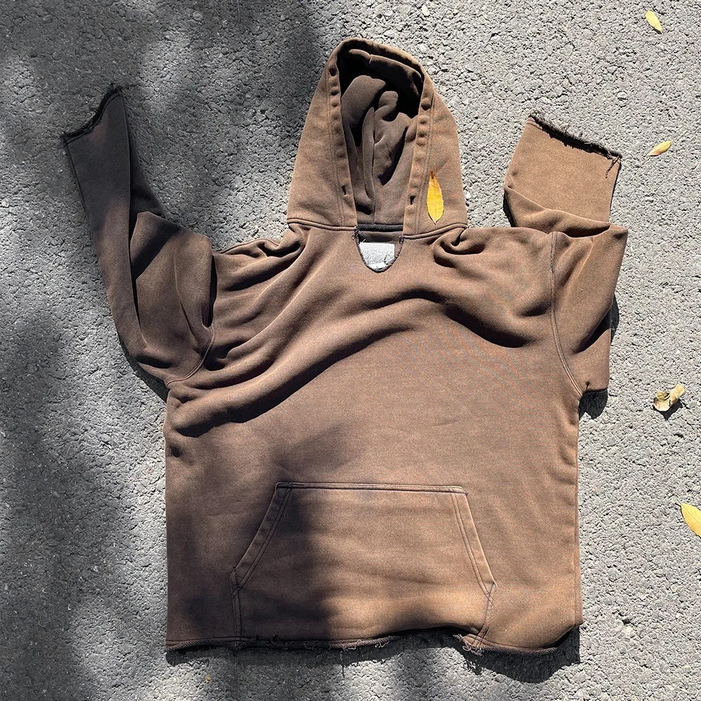 heavyweight-450g-simple-v-neck-hoodie-sweatshirt-with-frayed-edges-small-batch-quality-clothing-by-wang-studio