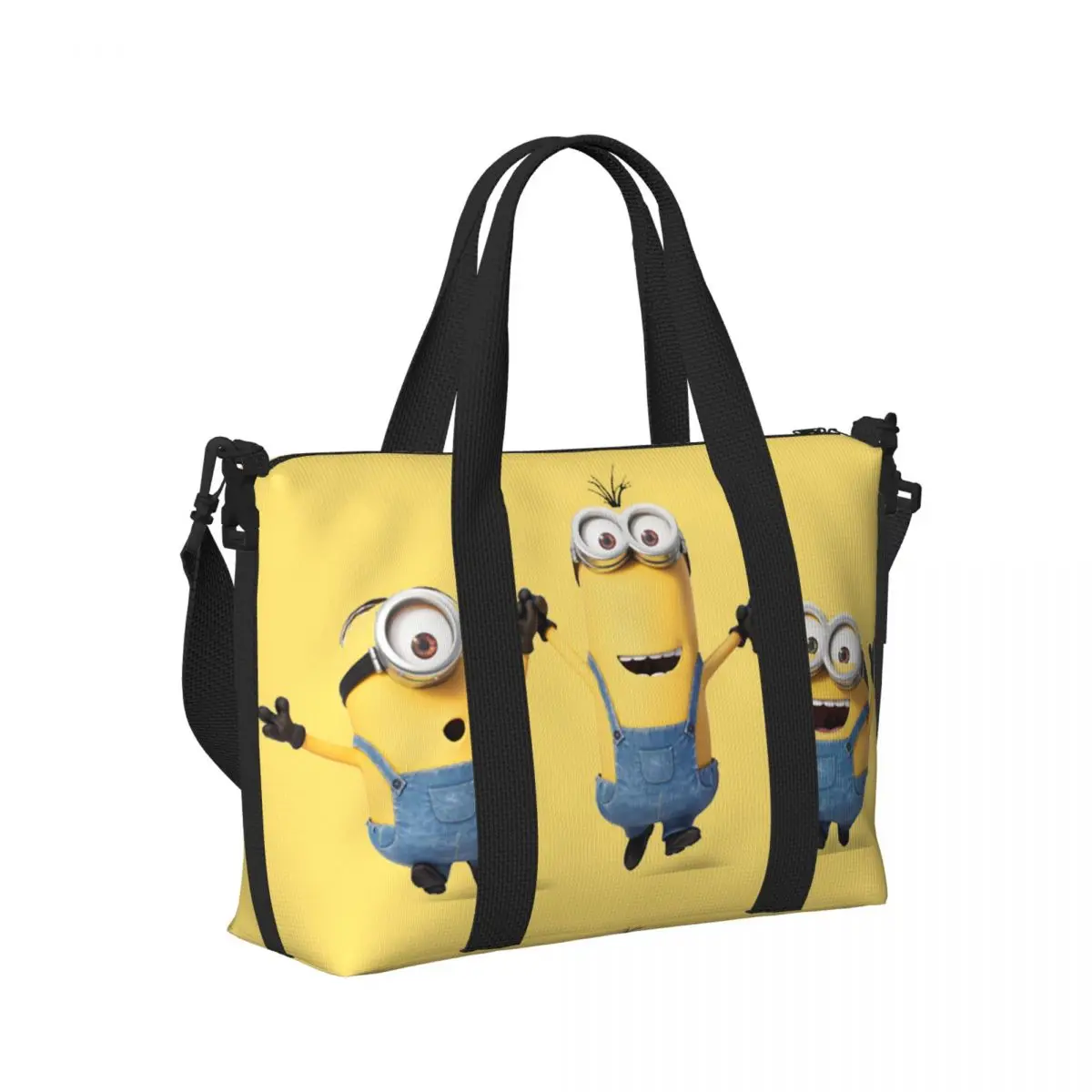 Bolso de mano personalizado de Anime m-minions para mujer, bolsa de viaje de gran capacidad para gimnasio y playa