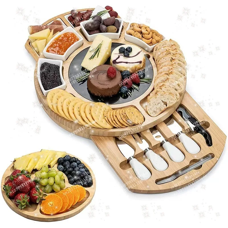 New Cheese Cutting Board, Pull-out Multi-functional Cutting Board for Home Use, Suitable for Fruits, Bread, and Steak
