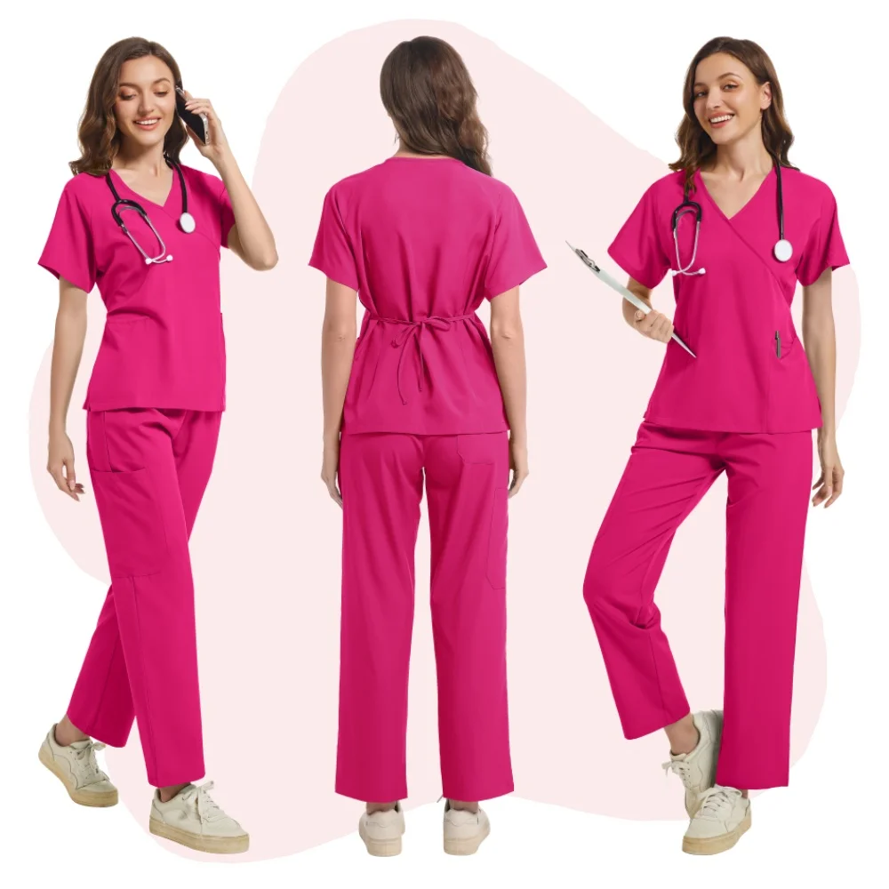 Medical Uniform Matte Hospital Work Matte Set Wholesale Nursing Matte Uniform Women's Health Pharmacy Clinic Work Uniform
