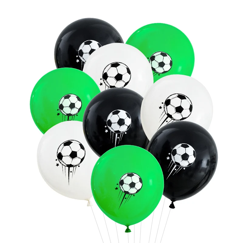 

10Pcs 12inch Football Latex Balloons Football Theme Birthday Party Decoration Baby Shower Supplies Sports Meet Kids Gifts