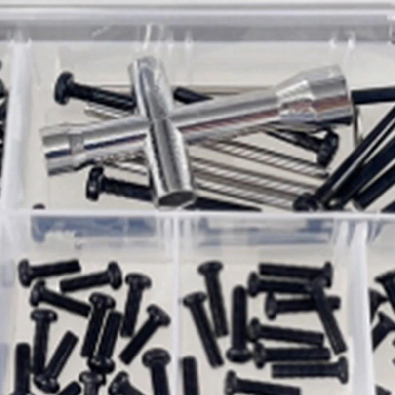Scatola di accessori per attrezzi a vite per MJX 1/16 16207 16208 16209 16210 H16 H16BM RC parti di aggiornamento per auto