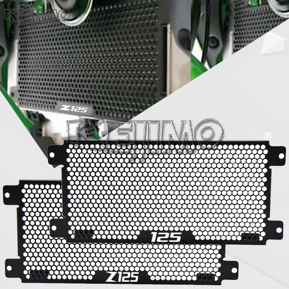 

2024 2025 Motorcycle Radiator Guard Protector Grille Cover Part For Kawasaki Ninja 125/Z125 Performance Ninja 125 Z125 2019-2023
