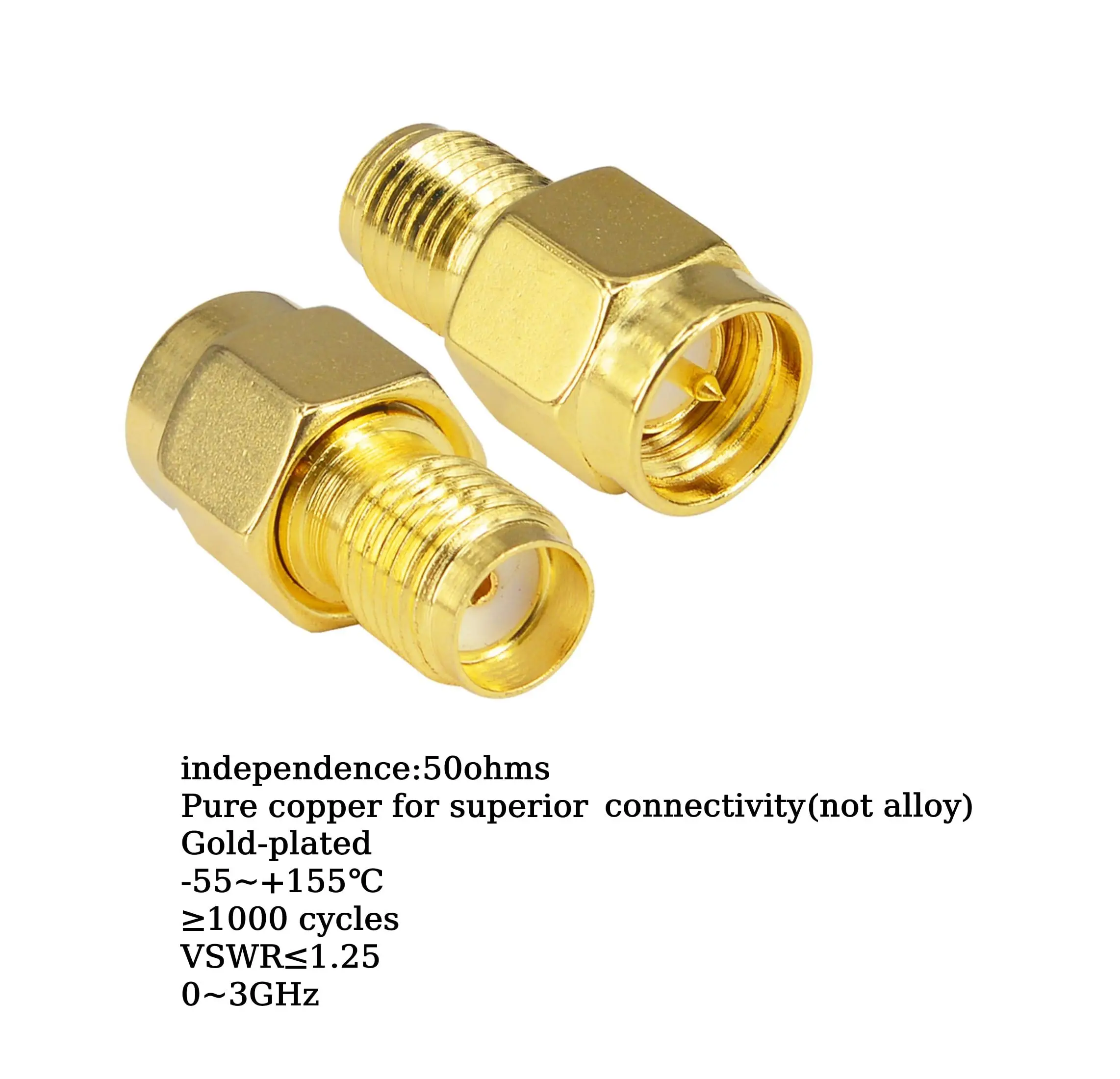 SMA Cable Gender Changers SMA Male to Female Adapter Low Loss Antenna Coax Extension Connector for Fpv Antenna Radio WiFi