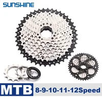 Sunshine Mtb Cassette 8v 9v 11v 12v 10v trinquete de bicicleta 12 11 10 velocidades HG piñón de bicicleta de montaña 36/40/42/46/50/52T para SHIMANO