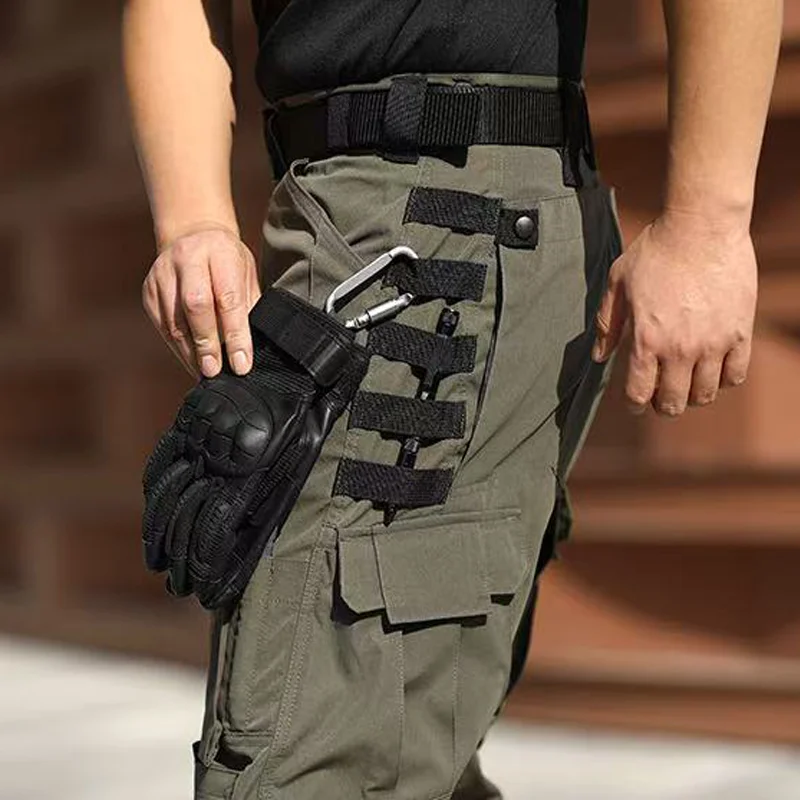 Men's Cargo Military Tactical Casual Trousers Spring Autumn Pants Hiking Camping Climbing Army Combat Running Multi-Pockets