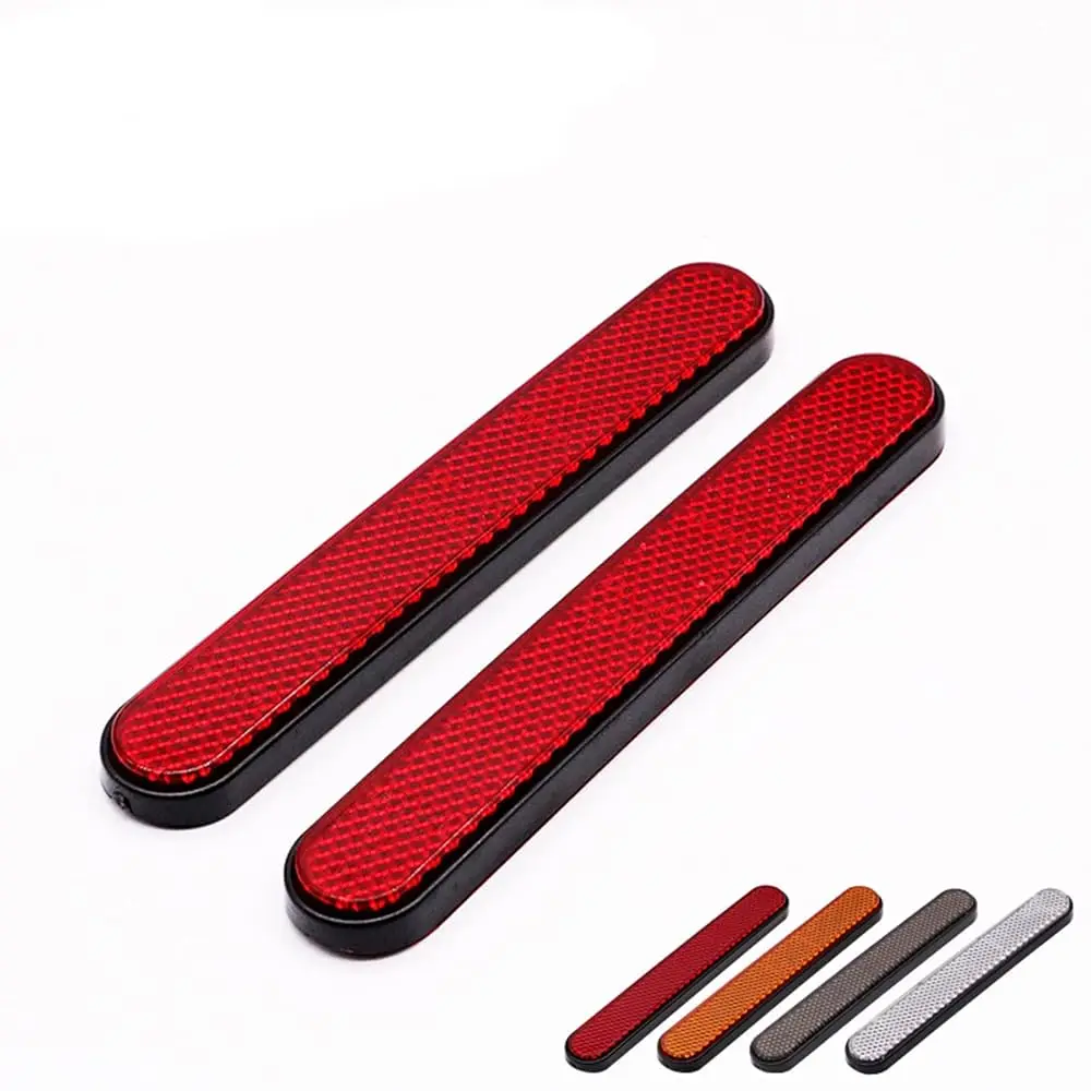 2pc Motorcycle Universal Front Lower Fork Reflector Sticker Rear Saddlebag Reflective Cover For Harley Sportster 883 view 2
