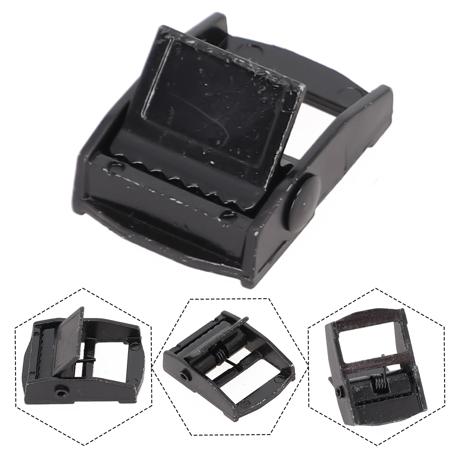 

For Toolboxes Fixed Tensioner Buckles Heavy Duty Buckles Cargo Securing 20mm 0.8'' Luggage And Toolboxes Positive Grip