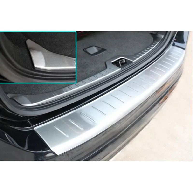 For Volvo XC60 2014-2017 Car Rearguards Stainless Steel Rear Bumper Trunk Fender Sill Plate Protector Guard Covers