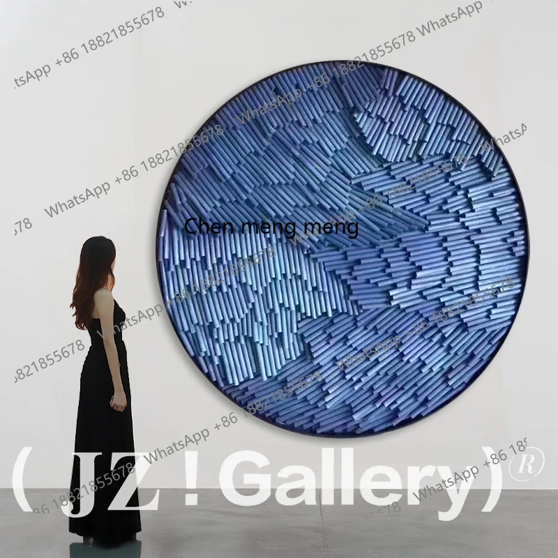 Modern living room background wall decorative painting creativity, simple three-dimensional installation painting