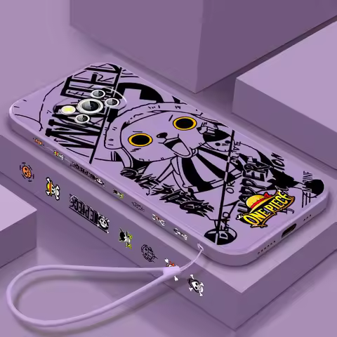 Comic One Piece Chopper Art For Xiaomi Mi Poco X7 X6 X5 X4 X3 M7 M6 M5s M5 M4 M3 F7 F5 F4 Pro 5G Liquid Left Rope Phone Case