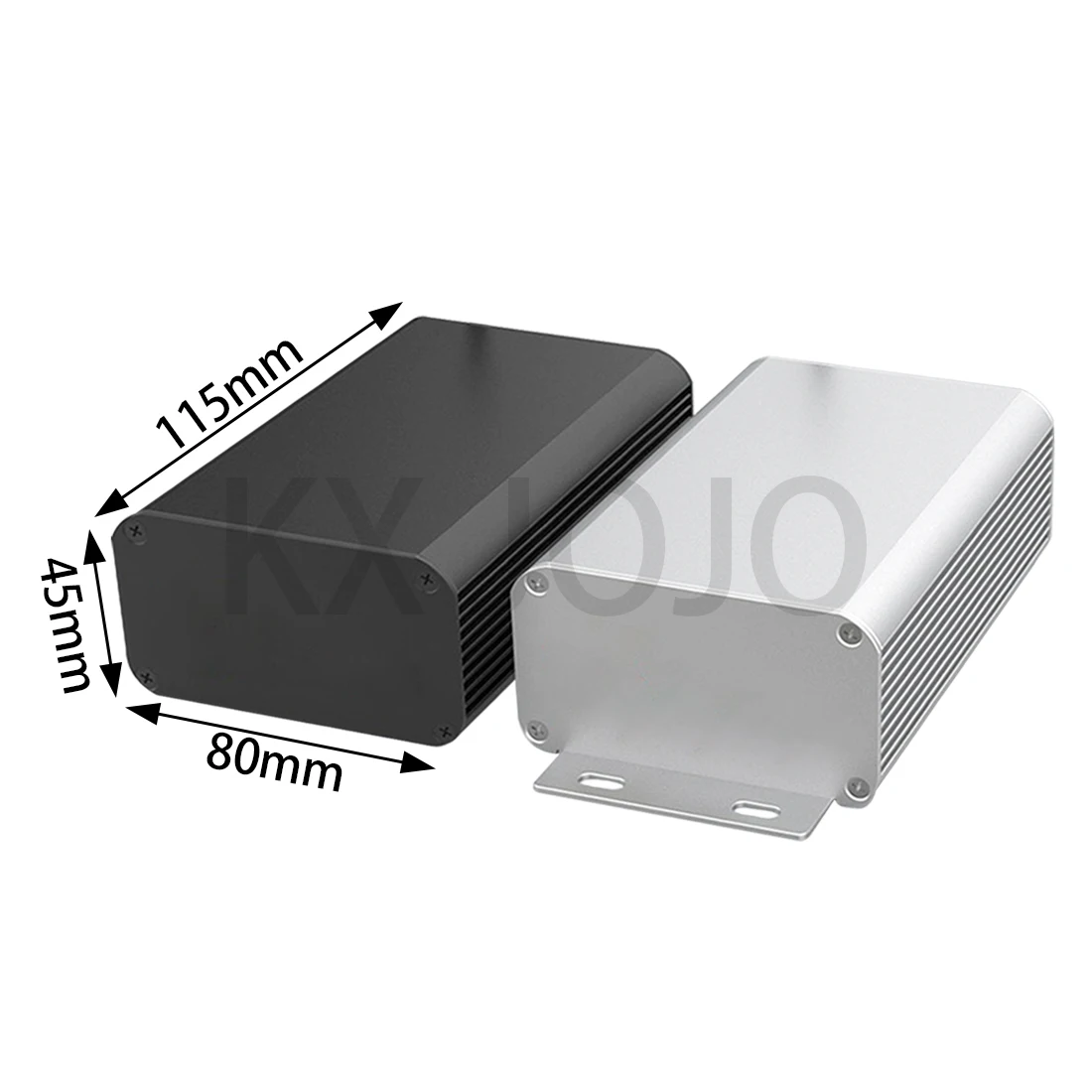 Aluminum Enclosure 80*45*115mm Integrated Box Silver/Black Waterproof Case Electronic Box DIY Power Housing Instrument