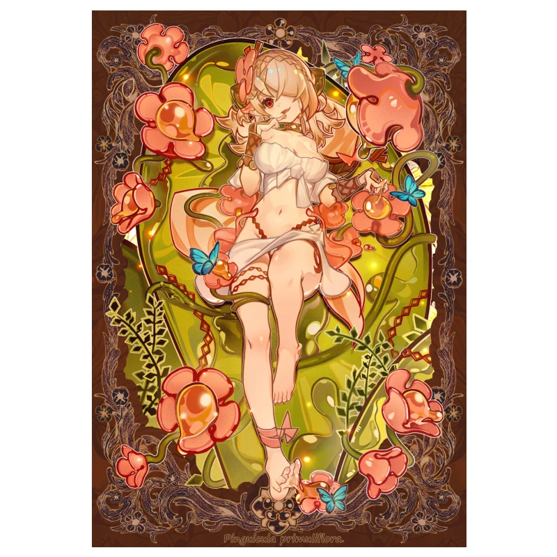 60pcs-set-63x90mm-diy-yu-gi-oh-traptrix-rafflesia-card-sleeves-color-flash-ygo-traptrix-rafflesia-card-protective-cover-gift