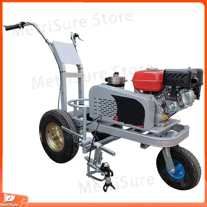 Cold Spray Road Marking 5.5 HP High Pressure Hand Push Parking Lot Line Striping Equipment for Asphalt Concrete