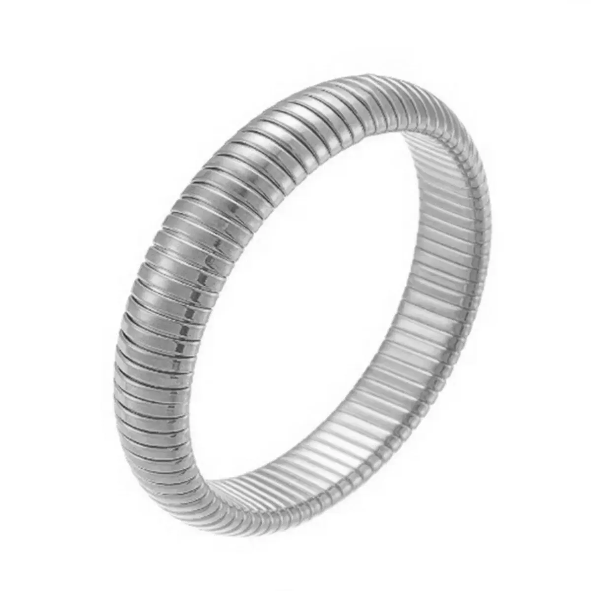 Waterdichte roestvrijstalen retro elasticiteit dikke metalen gepolijste armband 18K vergulde trend mode unisex sieraden mannen vrouwen