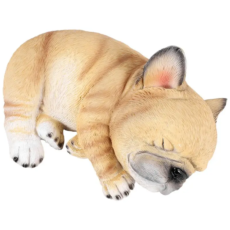 A67P-French Bulldog Sculpture Ornament Dog Statue Figurine Outdoor Garden Decor Gift